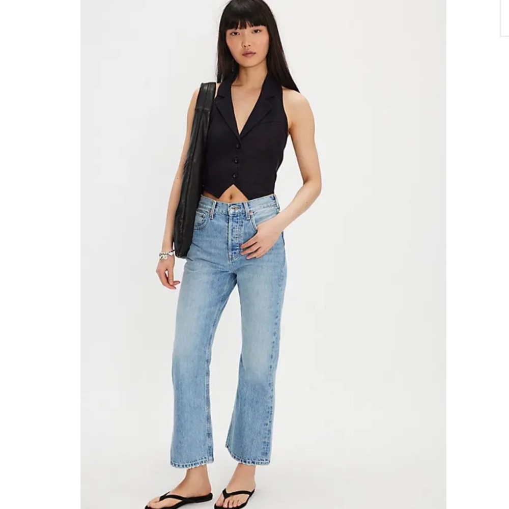 ETICA x Free People Kent Cropped Flare Jeans